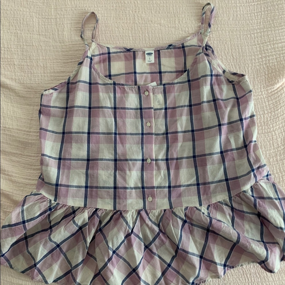 lavender plaid shirt